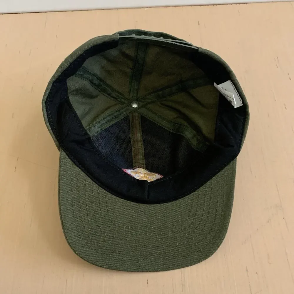 Boy Scout M/L Official Uniform Ball Cap Hat Green Red Adjustable Snapback USA